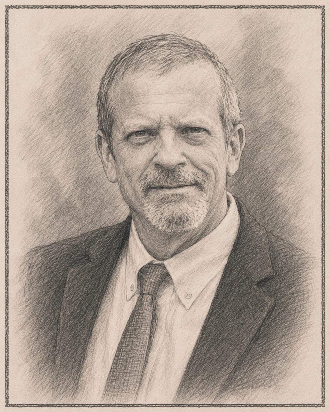 Pencil portrait of Jay Simmons